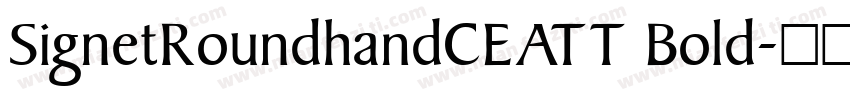 SignetRoundhandCEATT Bold字体转换